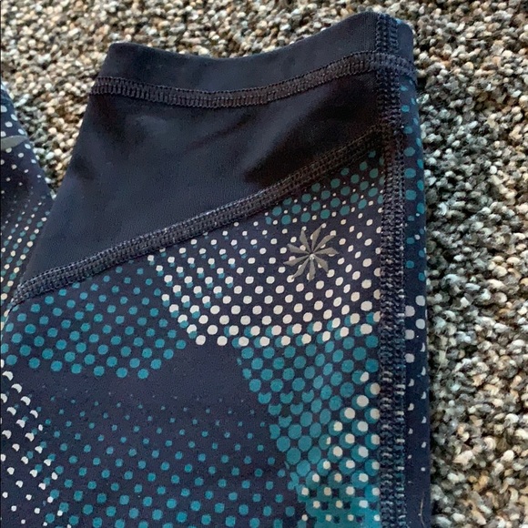 Athleta patterned leggings with mesh - Picture 2 of 4